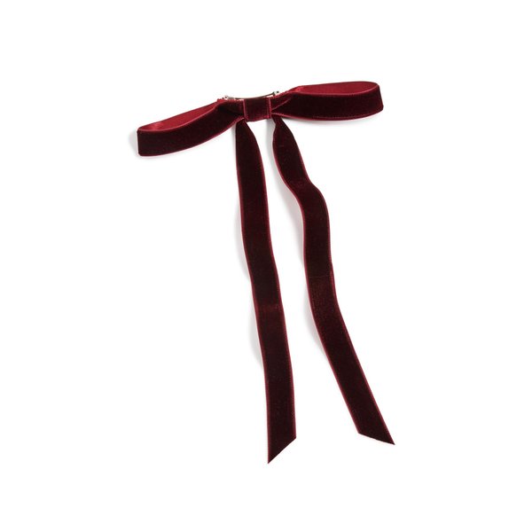 Jennifer Behr Women's Aida Bow Barrette, Pinot, Red, 1 Count