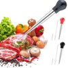 Turkey Baster for Cooking, Stainless Steel Turkey Baster Syringe with Cleaning Brush and Marinade Injector, Black