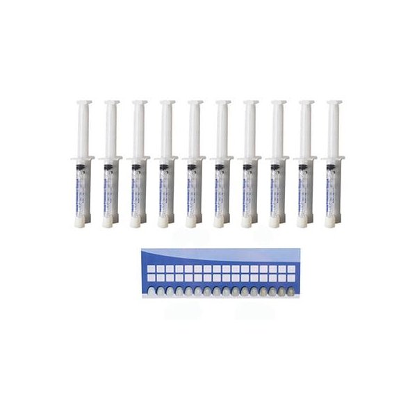 Teeth Whitening Gel Syringes 22% Carbamide Peroxide, 10 Tooth Bleaching Gel (10cc Each)