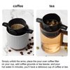 MZY LLC 2 Pcs Reusable Pour Over Coffee Filter, Stainless Pour Over Coffee Dripper Easy to Clean for Home,Office, Travel, Camping
