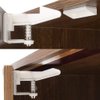 12 Pack Cabinet Locks Child Safety Latches - Vmaisi Baby Proofing Cabinets Drawer Lock with Adhesive Easy Installation - No Drilling or Extra Screws (White)