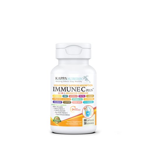 (120 Capsules), Quercetin 1,000mg, Vitamin C 1,000mg, Zinc 50mg, Vitamin D3 5,000iu, Selenium, Copper, Acerola, Ginger, Rutin, Bitter Orange, Rose Hips, Echinacea, Immune C Plus, 12 in 1 Immune C Plus
