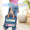 GRAOSO Carrying Case Compatible with Little Tikes Story Dream Machine Books, Hold Up to 8 Characters and 24 Books, Toy Storage Bag for Storybook, Character Collection, Blue (Bag Only)