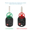 Keyless2Go Replacement for New Uncut Keyless Remote Head Key Fob Ford Focus Escape Transit CMax OUCD6000022 164-R8046