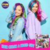 Hair Braiding Kit for Girls 8-12, FunKidz Handheld Hair Temporary Coloring Clamp with Hair Chalk for Kids Washable Hair Makeup Kit