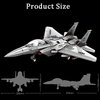 KERHENE Military F-15 Eagle Fighter Jet Compatible with Lego, 270 Pieces Toy Plane for Kids 10+ and Adults, Army Airplane Toys for Military Fans