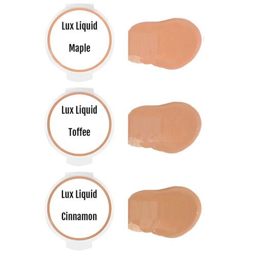 BaeBlu Organic LUX Liquid Foundation SAMPLES, Maple, Toffee, Cinnamon