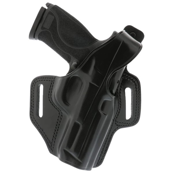 Galco Fletch High Ride Belt Holster compatible with Glock 19, 23, 32 (Black, Right-Hand)