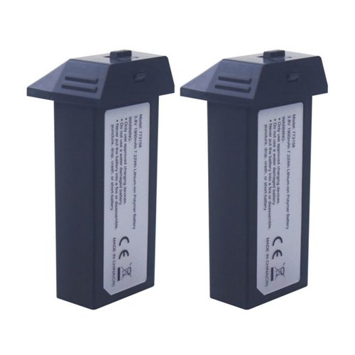 sea jump 2PCS 3.8V 1900mAh 1S Lipo Battery for HS440 Quadcopter, Foldable Remote Control Drone Backup Battery