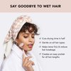 Kitsch XL Microfiber Hair Towel Wrap for Women - Anti-Frizz Quick Dry Towel, Super Absorbent Microfiber Towel for Hair, Hair Drying Towel Wrap, Hair Towels, Hair Turban Towel for Wet Hair - Terracotta