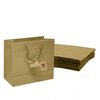 Novel Box Gold Gift Bags with Handles 10 Pack Wide Paper Bags - Shopping Bags Bulk Gift Bags Business, Shopping, Birthday Paper Shopping Bags - Shopping Bags for Groceries