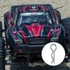 120 Pieces Universal RC Body Clips Car Clips Silver and Black Stainless Steel R Clips for All 1/10 1/12 Scale Redcat HPI Himoto HSP Exceed RC Car Parts Truck Buggy Shell Replacement