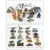 MIKNEKE Small Dinosaur Figurines Learning & Education Toys, Plastic Realistic Dinosaur Animal Figures Games Toys, Preschool Learning Activities Matching Game Science Toys (Dinosaur)