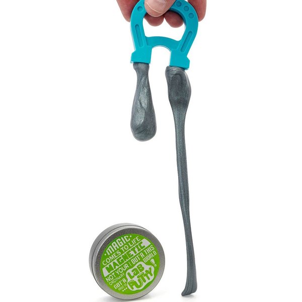 JA-RU Lab Putty Magnetic Slime with Magnet & Tin Container (1 Unit) Squishy Fidget Toy Magnetic Putty for Kids. Non Sticky Slime. Anger Management Toys. Sensory Party Favors. 9575-1B