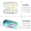 AITIME Contact Lens Case, Contact Case Kit, 2 in 1 Double Sided Portable Contact Lense Case and Eyeglasses Case, with Marbling, Multifunction, Durable, Compact, Portable Storage Kit