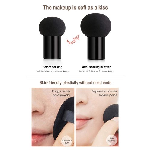 Aooba Air Cushion CC Cream Moisturizing Concealer Mushroom Head Brush Waterproof Makeup Foundation Moisture BB Cream for Women Girls (flower)