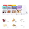7 Days Pill Dispenser Organizer with Reminder Alarm - CozyCabin Portable Travel Vitamins Medicine Box Case(Rainbow)