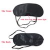 Honbay 10PCS Black Eye Masks Satin Blindfold with Nose Pad for Travel, Game, Party, Rest, Sleeping and so on