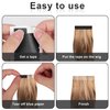 240pcs Hair Extension Tape, Hair Replacement Adhesive Tape Double Sided Tape in Extension Tape Hair Extension Tabs Wig Tape Beauty Tools for Hair Extensions (Black)