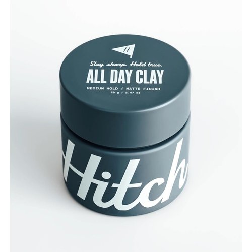 Hitch All Day Clay Medium Hold Matte Finish Hair Clay Pomade for Men
