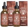 Viking Revolution Sandalwood Beard Oil for Men - Natural Mens Beard Oil with Argan Oil and Jojoba Oil - Beard Softener, Strengthens and Moisturizes - Beard Conditioner for Men (Sandalwood, 2 Pack)