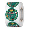 Acetiamin 500 Pcs Christmas Thank You Stickers for Small Business, 1.5 Inches Round Thank You Labels Roll, Happy Winter Holiday Stickers for Cards, Gift Boxes, Party Favors, Sealed Envelopes