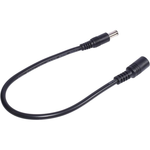 Galepromot Black DC6.5x4.4mm Extended Line Power Cable 6.5x4.4mm for Notebook Short Extension Cord 18AWG 120W DC6044 Power Supply Cord Power Cords Cables (30cm)