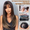 Angels Beauty Hair Toppers for Women Real Human Hair, 360° 3D Cover Side Clip in Bangs, Upgrade Base Human Hair Toppers for Women with Thinning Hair Side Bangs Hair Clip (Natural Black, Side Bangs)