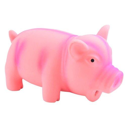 HomeSoGood Dog Chew Toy, Cute Pig Grunting Squeak Latex for Dog Puppy Toy(Pink)