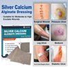 Ceeport Silver Calcium Alginate Wound Dressing, 4" x 4" Patches, Highly Absorbent Dressing Gauze, Non Stick Pads for Wounds, Soft and Comfortable Silver Dressing for Wound Care, 5 Packs