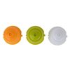 RECAPS Refillable Reusable Coffee Pods Compatible with Dolce Gusto Brewers 3 Pack (Yellow Green White)