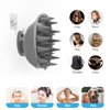 ABBHVN Silicone Scalp Massager Shampoo Brush, Ergonomic Head Scalp Scrubber for Dandruff Removal, Hair Growth, Wet Dry Hair Care, Gentle Exfoliation and Deep Washing for Men Women (Gray)