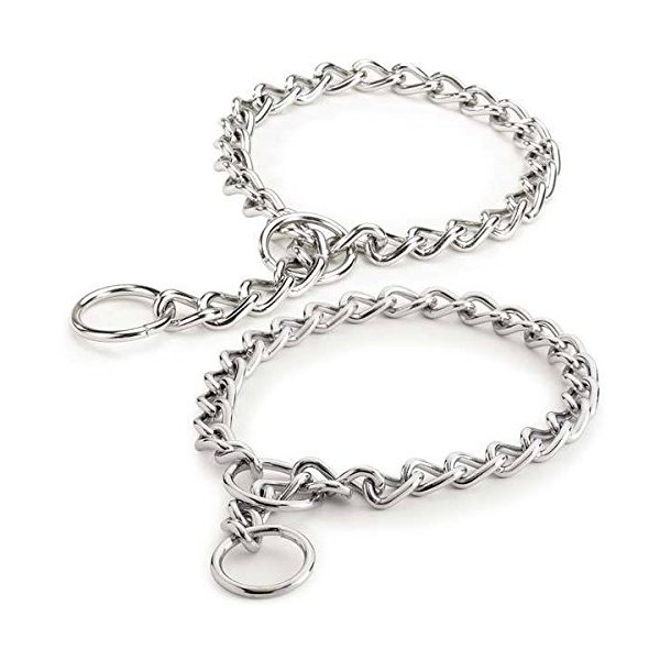 Choke Chain Dog Collar Selections - Steel Training (Light Weight 2 mm 12 Inch)