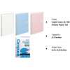 Kokuyo Campus Smart Ring Binders 3 Pack, B5 Light Colors Binder Notebooks, Up to 25 Sheets 20 Holes Slim Binder Folder and 100 Campus Sarasara Loose-Leaf Paper for Work, Study & Journal, Japan Import