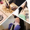 Tattoo Practice Skins with Transfer Paper, 15PCS Tattoo Fake Skin and Stencil Paper Kit Includes 5PCS Tattoo Practice Skin and 10PCS Tattoo Transfer Paper