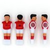 Phinacan 4Pcs Foosball Men Replacement Soccer Table Player Football Players Parts (Red+Blue)