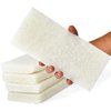 Commercial Light Duty Scrub Pad 4.625" x 10" - White (Pack of 5)