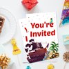Soiceu Pirate Birthday Invitations, Pirate Party Invites with Envelopes Set of 20