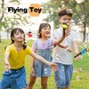 12 Pack Flying Toy Hand Helicopter Flying Planes Toys Plastic Flying Helicopter Airplane Toys for Kids Outdoor Party Favors Classroom Prizes Birthday Gift, Random Color