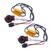 mankk 2Pcs 3157 3057 4157 LED Resistor Kit, 50W 6 Ohm Turn Signal Bulb Relay Harness Resistor Adapter Fix Flashing Error Code Warning Canceller for Upgrading Turn Signal Bulb Relay Harness 3157