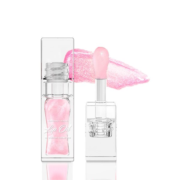 DMLNN Magic Color Changing Lip Oil, Warm Change Glitter Lip Gloss for girls, Long-Lasting Moisturizing Non-sticky Plumping Lip Glow Oil with Big Brush