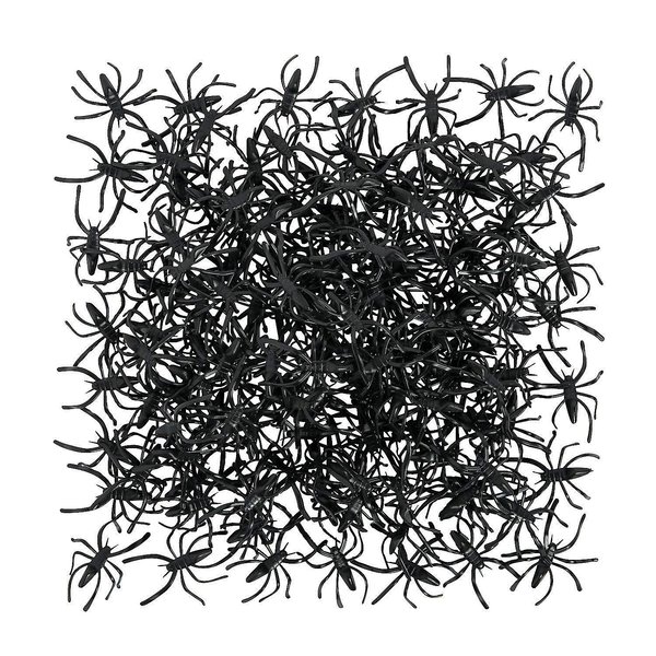 Fun Express - Plastic Spiders for Halloween - Toys - Character Toys - Misc Character Toys - Halloween - 144 Pieces