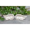 Napco 11146 Small Sleeping Dog in Angel's Wing Garden Statue with Inscription, 8 x 4
