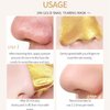 2Pcs 98.4% Gold Foil Peel-Off Mask,Gold Peel Off Mask Anti-Wrinkle,98.4% Golden Peel Off Mask,Anti-Aging Gold Face Mask for Moisturizing,Removes Blackheads,Reduces Fine Lines,Cleans Pores(80g)