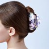 Jayongnee clip Hair Claw Clips for Women, Shell Hair Clips for Thin Hair, French Design Acrylic Hair Barrettes with Print Hair Accessories for Women Girls Strong Hold Jaw Clips