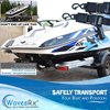 WavesRx Boat & Pontoon Trailer Transom Straps (2PK) | 48" Marine Tie Downs Adjustable Safety Straps | Outperforms Ratcheting & Retractable Straps | Boating Accessories for Safe & Secure Transportation