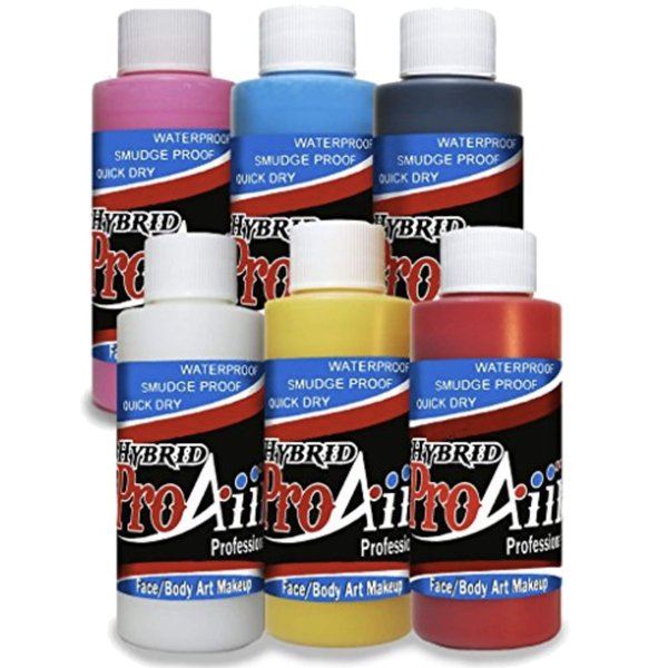 ProAiir Hybrid Waterproof Face & Body Makeup - 6-Pack Standard Kit - 2.1 oz (60ml)
