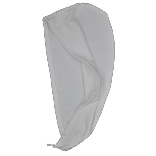Eurow Microfiber Hair Towel Turban Wrap - White - 1 Pack
