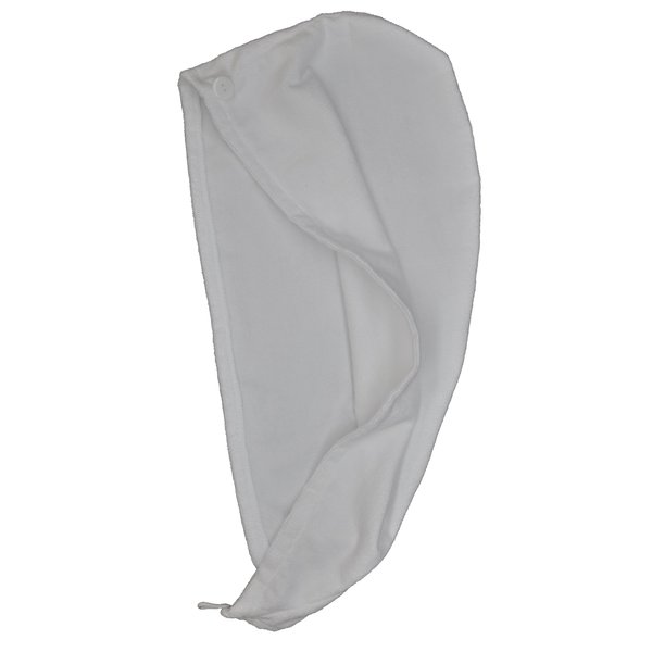 Eurow Microfiber Hair Towel Turban Wrap - White - 1 Pack