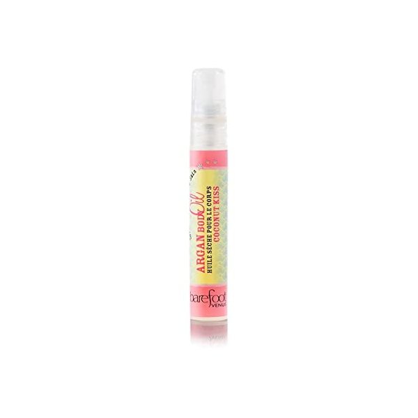 Barefoot Venus Travel Size Mini Argan Body Oil - 8 Milliliters (Coconut Kiss)